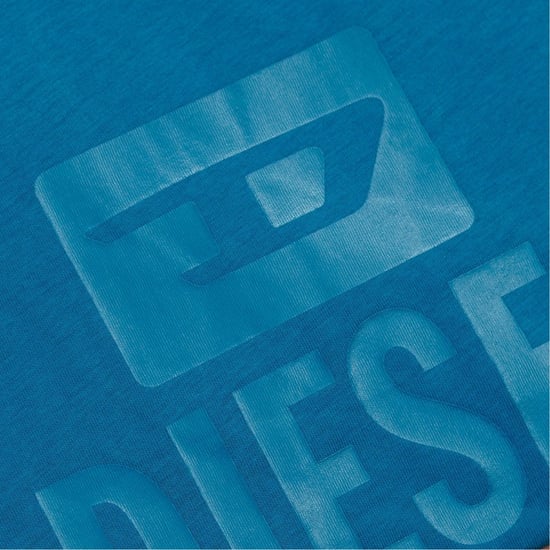 Camiseta Diesel Monotone Con Logo Azul Zafiro - Image 2