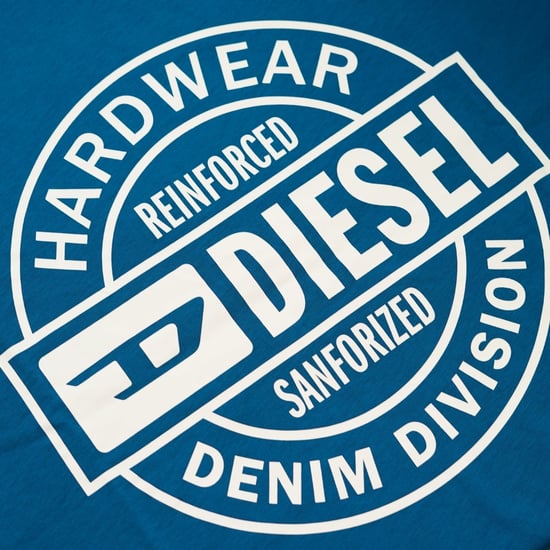 Camiseta Azul Zafiro Con Círculos De Diesel Hardware - Image 2