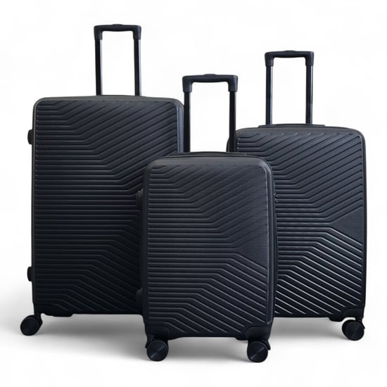 Maleta rígida negra robusta de 8 ruedas para cabina - Image 1