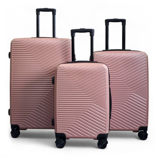 Maleta rígida de oro rosa, robusta, con 8 ruedas, para cabina - Image 2