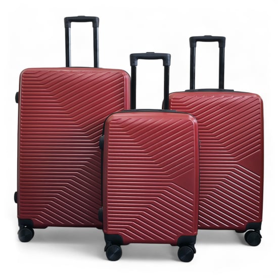 Maleta rígida roja robusta de 8 ruedas para cabina - Image 1