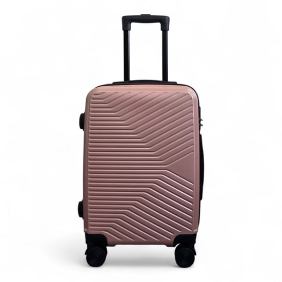 Maleta rígida de cabina en oro rosa de 48 x 37 x 20 cm, apta para Easyjet y Ryanair. - Image 2