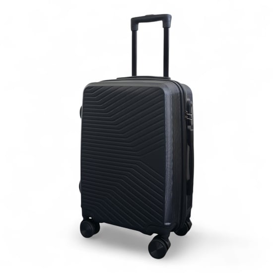 Maleta de cabina rígida negra de 48 x 37 x 20 cm, segura, apta para Easyjet y Ryanair. - Image 4