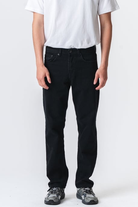 Vaqueros de corte relajado - Negro liso - Image 3