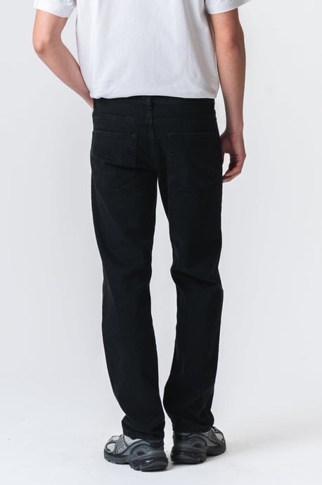 Vaqueros de corte relajado - Negro liso - Image 4