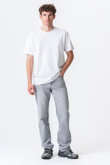 Vaqueros de corte relajado - Denim gris - Image 3