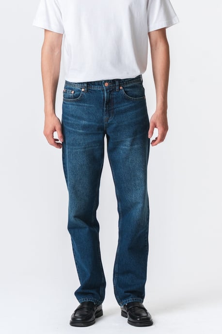 Vaqueros de corte relajado - Denim azul oscuro - Image 4