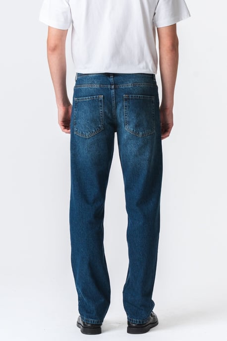 Vaqueros de corte relajado - Denim azul oscuro - Image 5