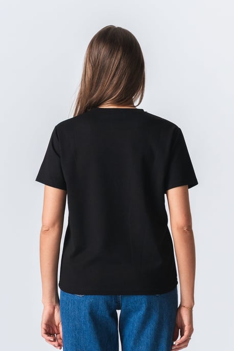 Camiseta holgada Leah - Negra - Image 3