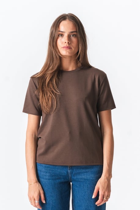 Camiseta holgada Leah - Marrón - Image 1