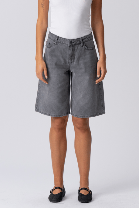 Pantalones cortos vaqueros - Denim gris - Image 4