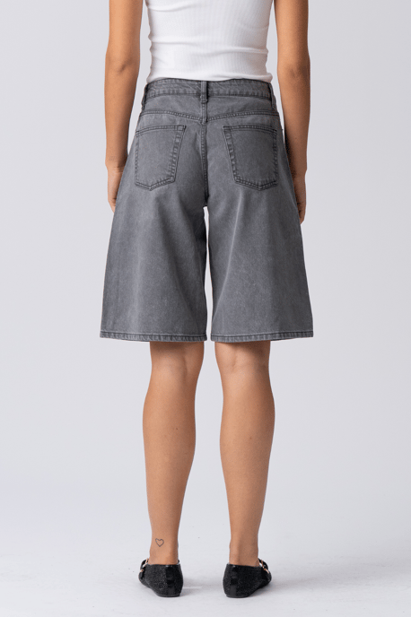 Pantalones cortos vaqueros - Denim gris - Image 5