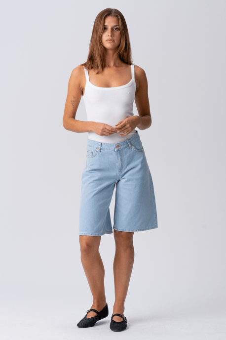 Pantalones cortos vaqueros - Denim azul claro - Image 2