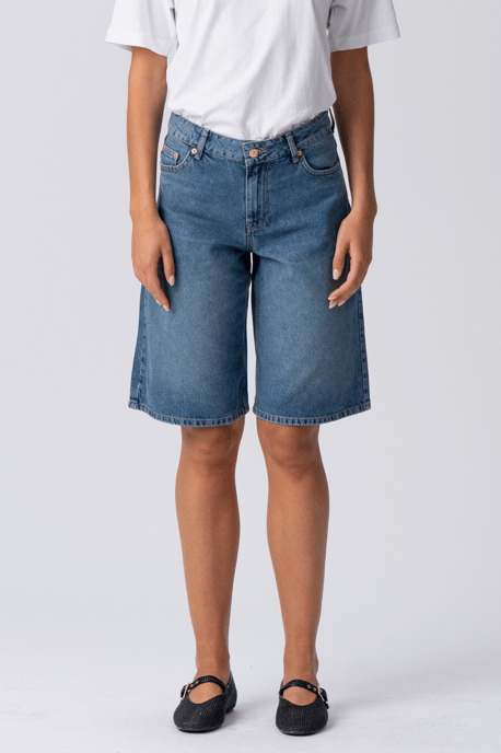 Pantalones cortos vaqueros - Denim azul - Image 5