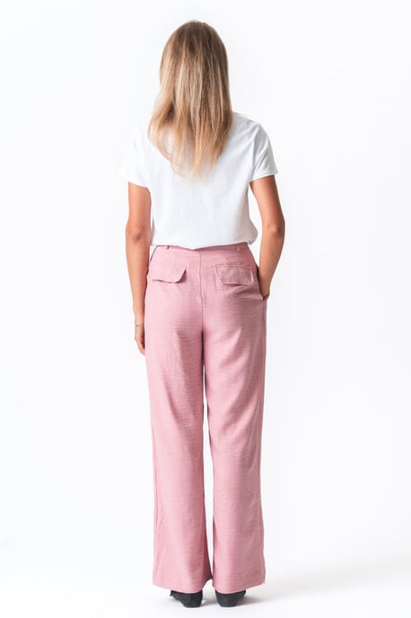 Pantalones sueltos Emma - Rosa claro - Image 3