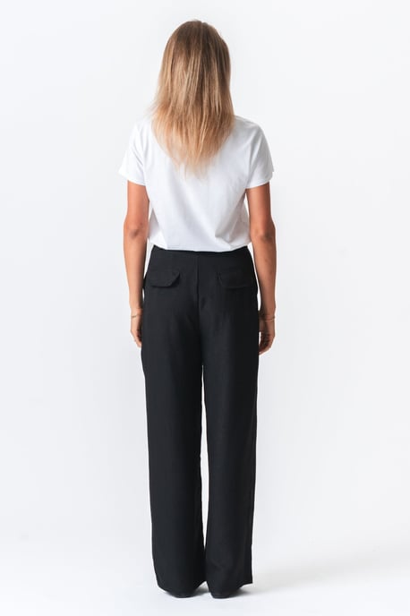 Pantalones Emma sueltos - Negro - Image 3