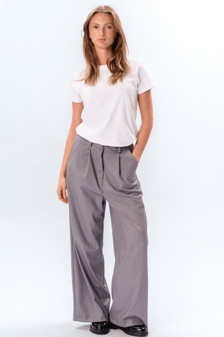 Pantalones Nadia - Gris Claro - Image 2