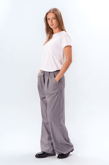 Pantalones Nadia - Gris Claro - Image 3