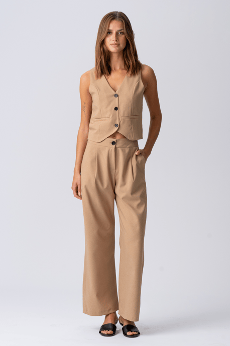 Pantalones Natalie - Marrón claro - Image 3