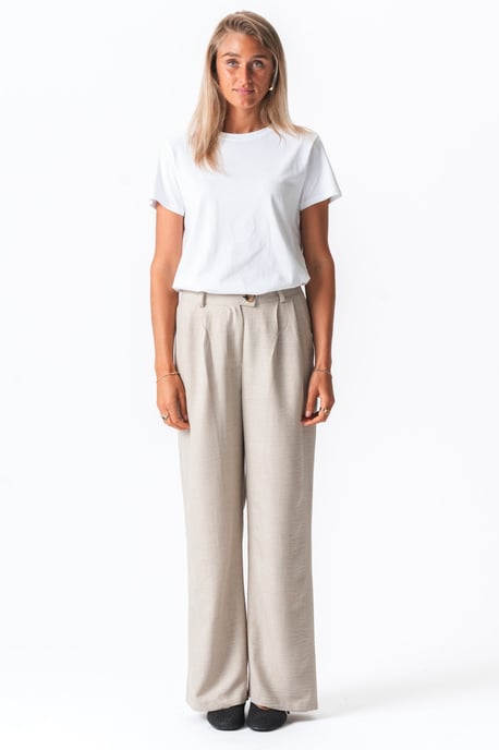 Pantalones Emma holgados - Beige - Image 2