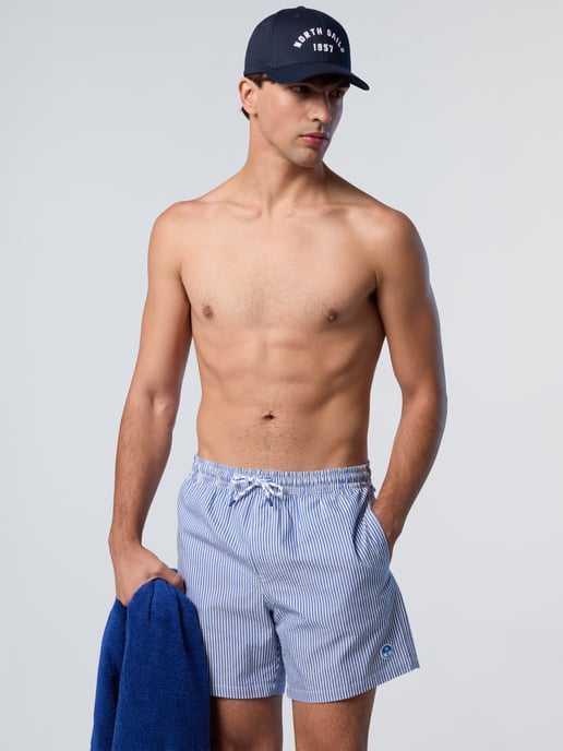 North Sails Swim shorts Striped seersucker - Image 4