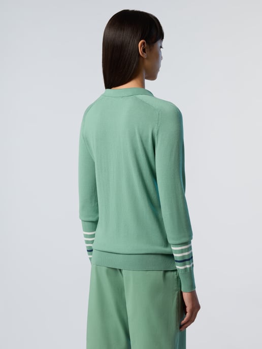 North Sails Sweater V-neck aloe vera - Image 2