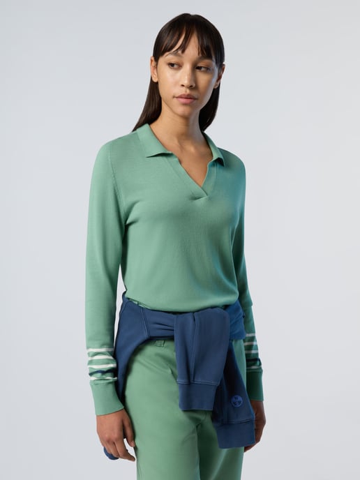 North Sails Sweater V-neck aloe vera - Image 4