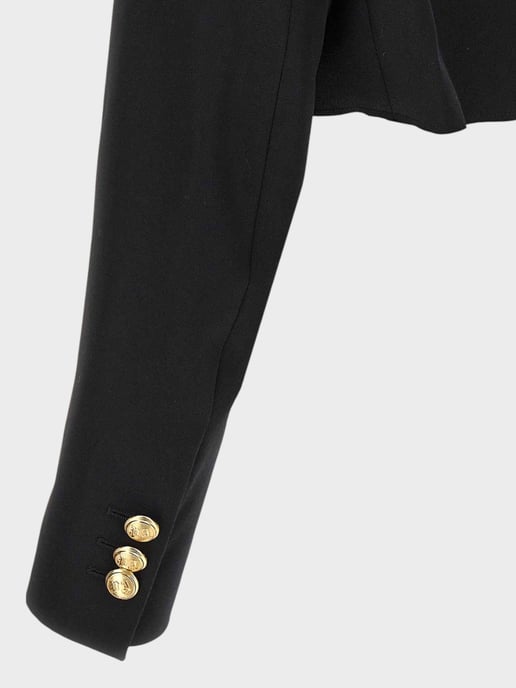 Blazer Corto Palm Angels Negro Dorado - Image 3