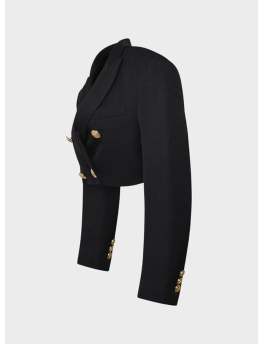 Blazer Corto Palm Angels Negro Dorado - Image 4