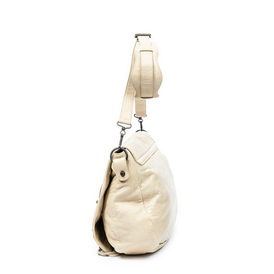 Balenciaga Folk Messenger en Beige Piel de becerro - Image 3