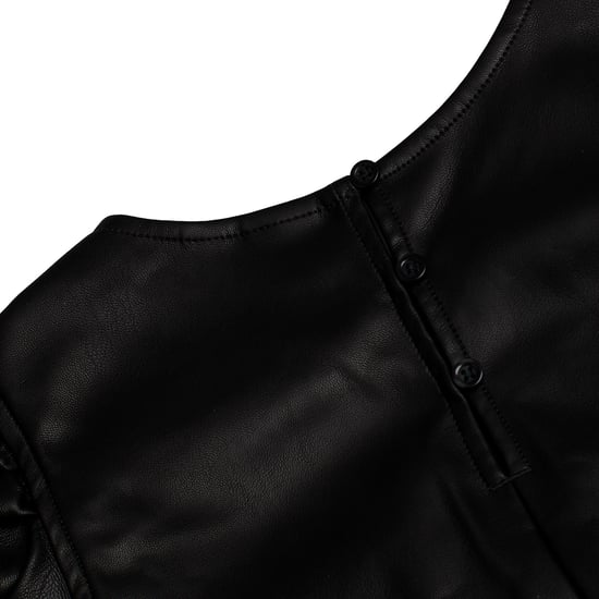 Vestido Efecto Piel con Mangas Abullonadas 786914 para Niña - Image 3