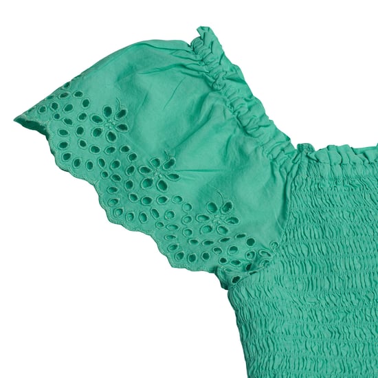 Blusa Corta con Ojales Bordados 557992 para Niña - Image 2
