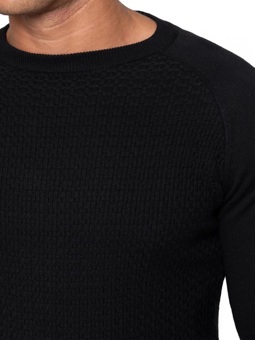 Enzo Milano | Jersey de punto con cuello redondo para hombre - Image 3