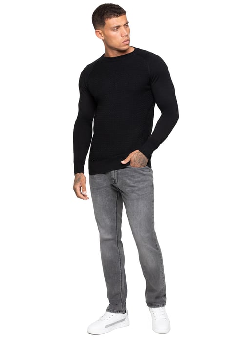 Enzo Milano | Jersey de punto con cuello redondo para hombre - Image 5