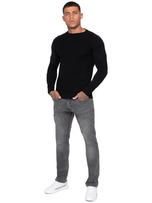 Enzo Milano | Jersey de punto con cuello redondo para hombre - Image 6