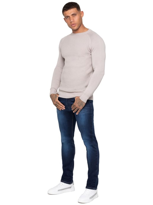 Enzo Milano | Jersey de punto con cuello redondo para hombre - Image 5