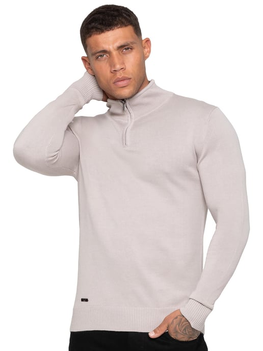 Enzo Milano | Jersey de punto con media cremallera para hombre - Image 2