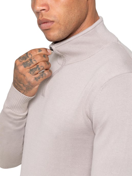 Enzo Milano | Jersey de punto con media cremallera para hombre - Image 3