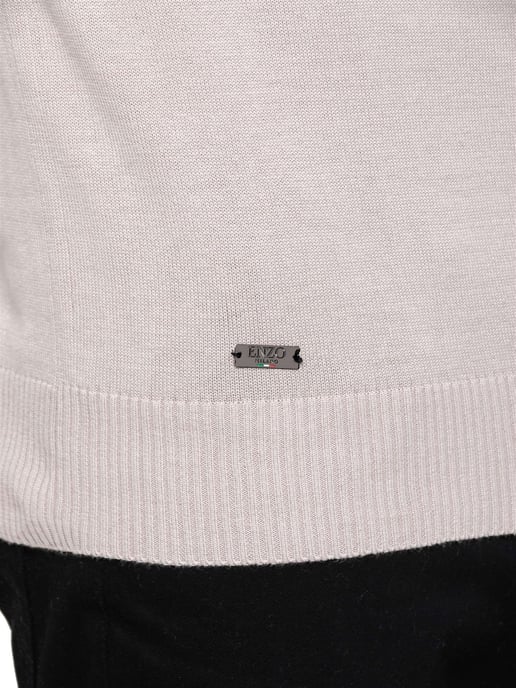 Enzo Milano | Jersey de punto con media cremallera para hombre - Image 4