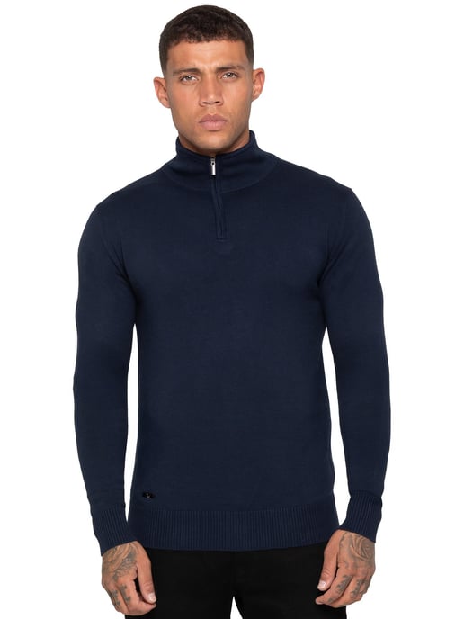 Enzo Milano | Jersey de punto con media cremallera para hombre - Image 1