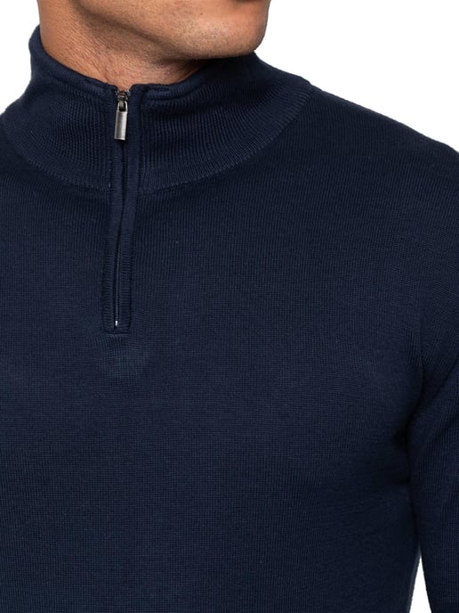 Enzo Milano | Jersey de punto con media cremallera para hombre - Image 3