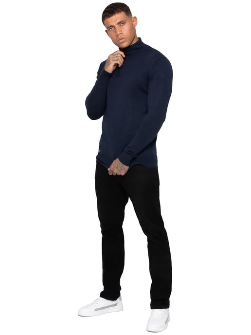 Enzo Milano | Jersey de punto con media cremallera para hombre - Image 5