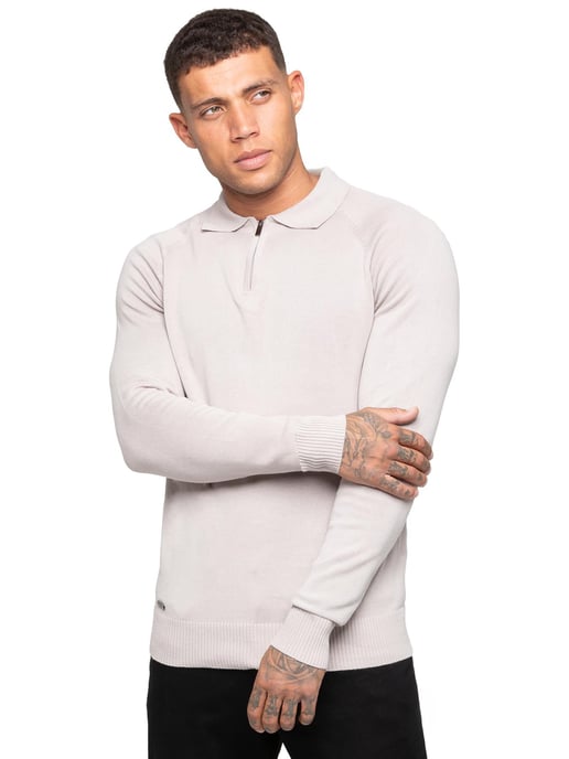 Enzo Milano | Jersey Polo con Cremallera a Mitad para Hombre - Image 1
