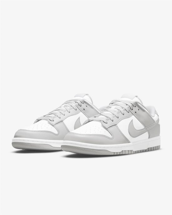 Nike Dunk Low Retro Trainers White/Grey Fog - Image 5