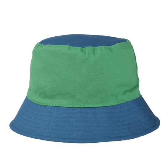 Regatta Childrens/Kids Scratch Reversible Bucket Hat (Piquant Green/Moroccan Blue) - Image 1