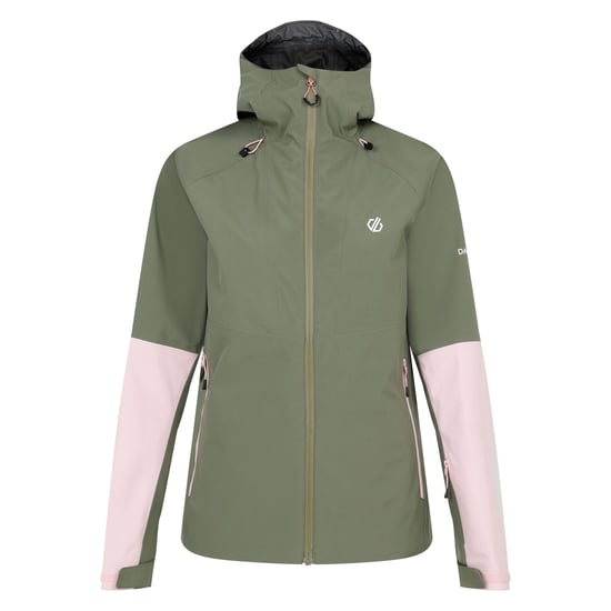 Dare 2B Womens/Ladies Assert Waterproof Jacket (Olivine Green/Crystal Rose) - Image 1