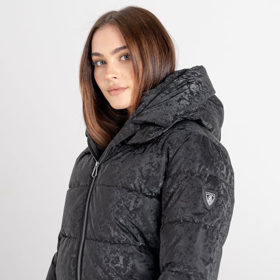 Dare 2B Womens/Ladies Influence Swarovski Padded Jacket (Black) - Image 3