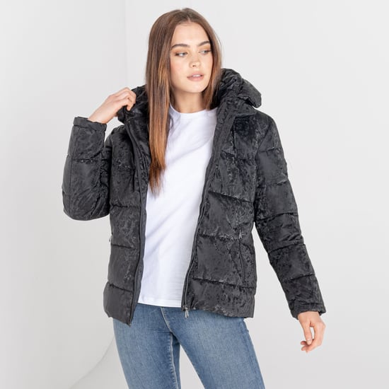 Dare 2B Womens/Ladies Influence Swarovski Padded Jacket (Black) - Image 6