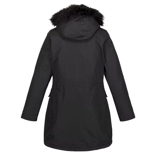 Regatta Womens/Ladies Sabinka Faux Fur Trim Parka (Black) - Image 2