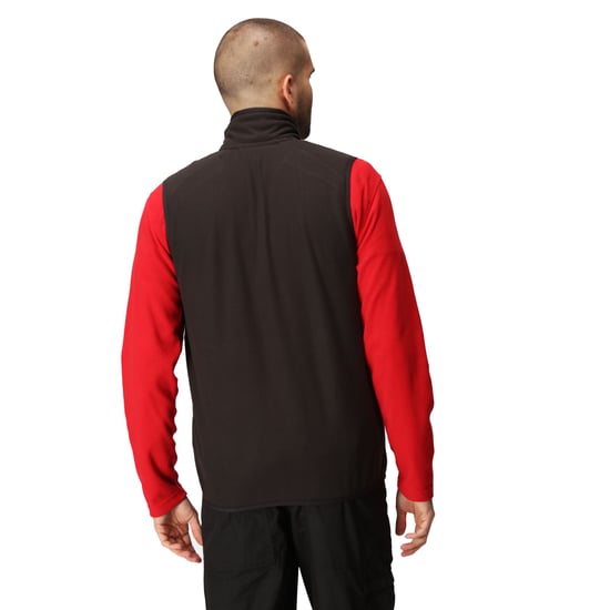 Regatta Mens Navigate Fleece Gilet (Black/Classic Red) - Image 3
